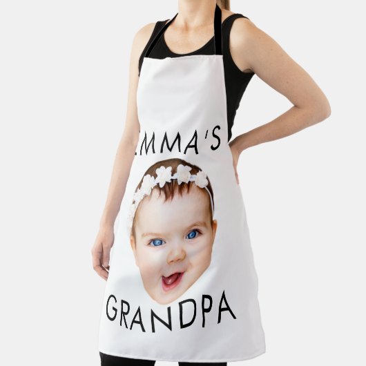 顔カスタム誕生日母おばあちゃん祖母 エプロン (インサイチュ)