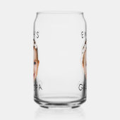 顔カスタム誕生日母おばあちゃん祖母 ガラス缶 (左)