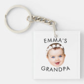 顔カスタム誕生日母おばあちゃん祖母 キーホルダー (正面)