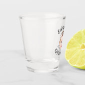 顔カスタム誕生日母おばあちゃん祖母 ショットグラス (左)