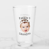 顔カスタム誕生日母おばあちゃん祖母 タンブラーグラス (裏面)