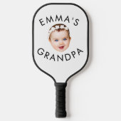 顔カスタム誕生日母おばあちゃん祖母 ピックルボールラケット (正面)