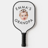 顔カスタム誕生日母おばあちゃん祖母 ピックルボールラケット (裏面)