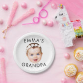 顔カスタム誕生日母おばあちゃん祖母 ペーパープレート (パーティー)