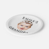 顔カスタム誕生日母おばあちゃん祖母 ペーパープレート (アングル)