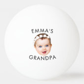 顔カスタム誕生日母おばあちゃん祖母 卓球ボール (正面)
