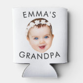 顔カスタム誕生日母おばあちゃん祖母 缶クーラー (裏面)