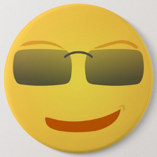 顔カッコいいボタン 缶バッジ (正面)