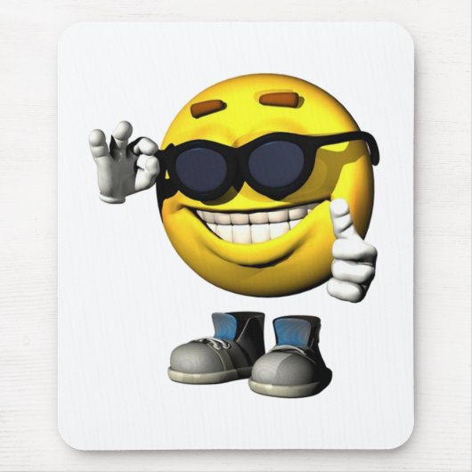 顔カッコいい口 マウスパッド (正面)