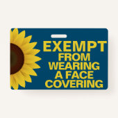 顔カバーから除外ひまわりバッジ バッジ (正面)