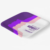 顔カラフルズ女子デー国際的3月8日 ペーパープレート (傾斜あり)