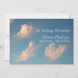 顔クラウド1葬儀アナウンス招待状 招待状