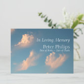 顔クラウド1葬儀アナウンス招待状 招待状 (スタンド正面)