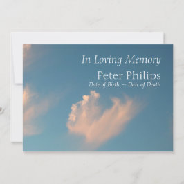 顔クラウド2葬儀アナウンス招待状 招待状