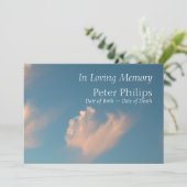 顔クラウド2葬儀アナウンス招待状 招待状 (スタンド正面)