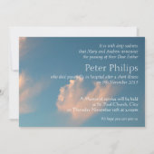 顔クラウド2葬儀アナウンス招待状 招待状 (裏面)