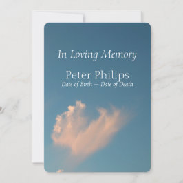 顔クラウド3葬儀アナウンス招待状 招待状