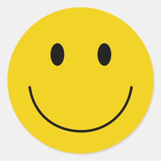 顔クラシックラウンドステッカー ラウンドシール (正面)