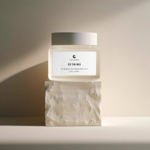 顔クリーム小さな瓶ラベル