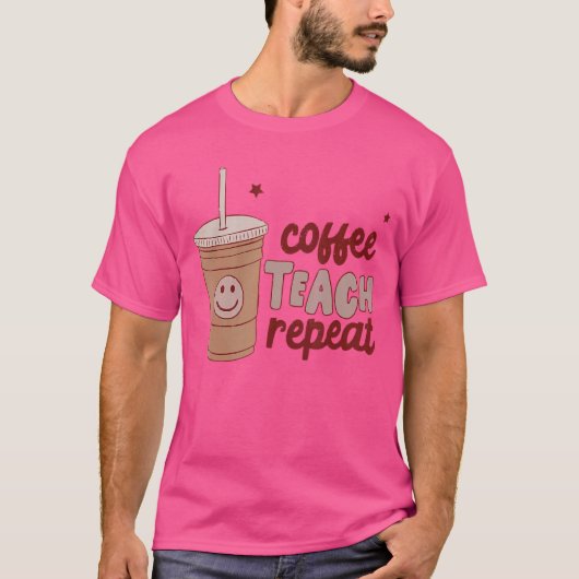 顔コーヒー教えリポート図 Tシャツ (正面)