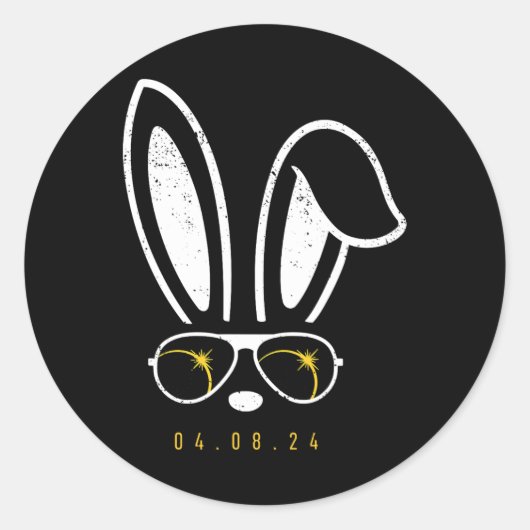 顔サングラスおもしろいイースター太陽のトータルEclipse 202 ラウンドシール (正面)
