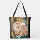 顔ザサンチョウトートまたはクロスボディバッグ トートバッグ (裏面)