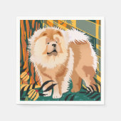 顔ザサンチョウ紙ナプキン スタンダードカクテルナプキン (正面)