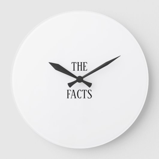 顔ザファクトプーン ラージ壁時計 (正面)