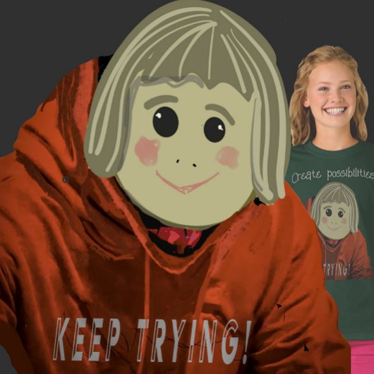 顔シンプルおもしろいインスピレーションの可能性 Tシャツ