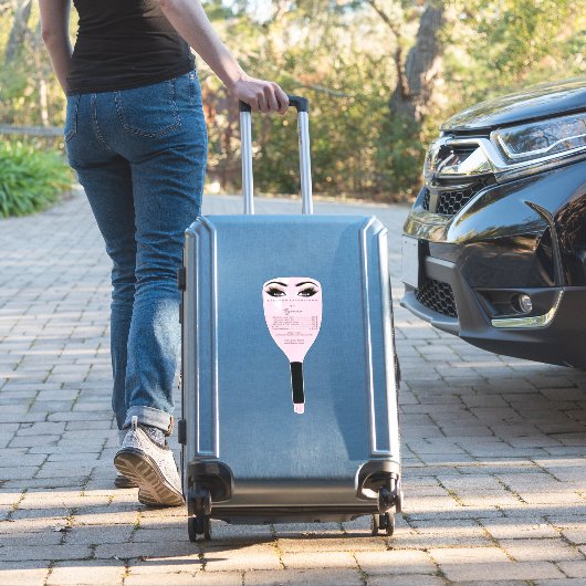 顔シールドピンクの点滅の延長の価格表 シール (スーツケースインサイチュ)