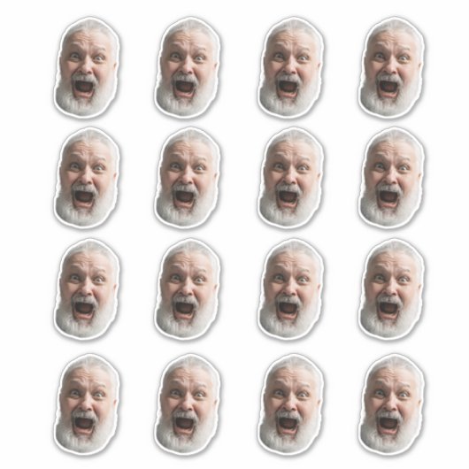 顔シール | カスタム顔シール シール (正面)