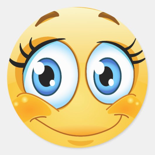 顔シール ラウンドシール (正面)