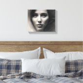 顔スケッチ キャンバスプリント (インサイチュ (寝室))