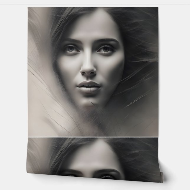 顔スケッチ 壁紙 (ほどく)