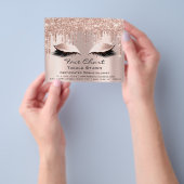 顔チャート男女兼用美容師の構成 チラシ (手)