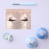 顔チャート男女兼用美容師メイクアップアート チラシ (シングル)