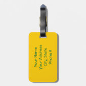 顔デイジーラゲージタグ ラゲッジタグ (裏面縦)