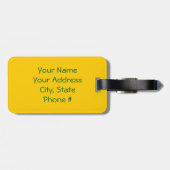 顔デイジーラゲージタグ ラゲッジタグ (裏面横)