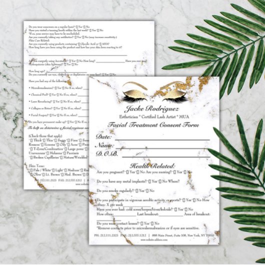 顔トリートメント同意型枠大理石部1 チラシ