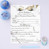 顔トリートメント同意型枠大理石部1b チラシ (シングル)