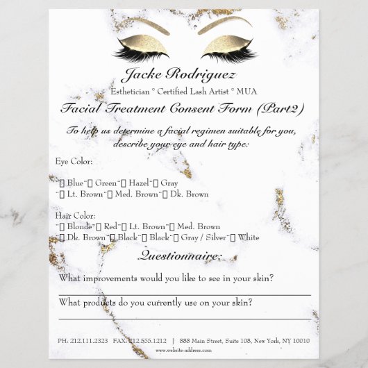 顔トリートメント同意型枠大理石部2 チラシ (正面)