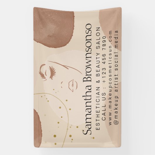 顔ニュートラルアーストーンエステティシャン 横断幕 (縦)