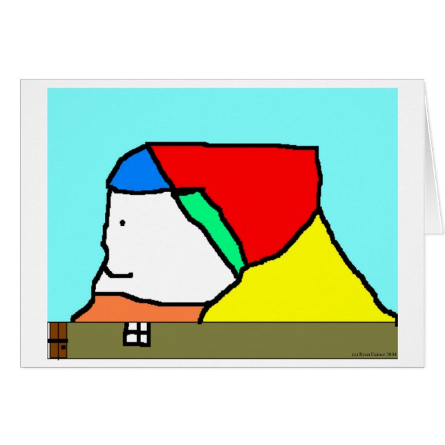 顔ハウスカード (正面横)