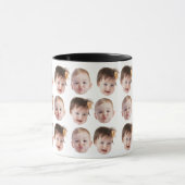 顔パターングランドパパパ誕生日父の日Gif マグカップ (中央)