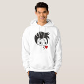 顔パターンデザイン パーカ (正面フル)