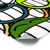 顔パターン ポスター (角)