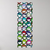 顔パターン ポスター (正面)