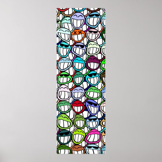 顔パターン ポスター (正面)