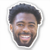 顔パーソナライズされたシール,フォト誕生日ギフト シール (正面)