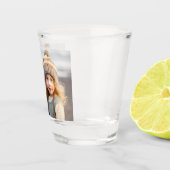 顔パーソナライズされた写真おもしろい誕生日パーティー写真 ショットグラス (右)